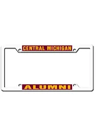 Central Michigan Chippewas Alumni License Plate Frame - White