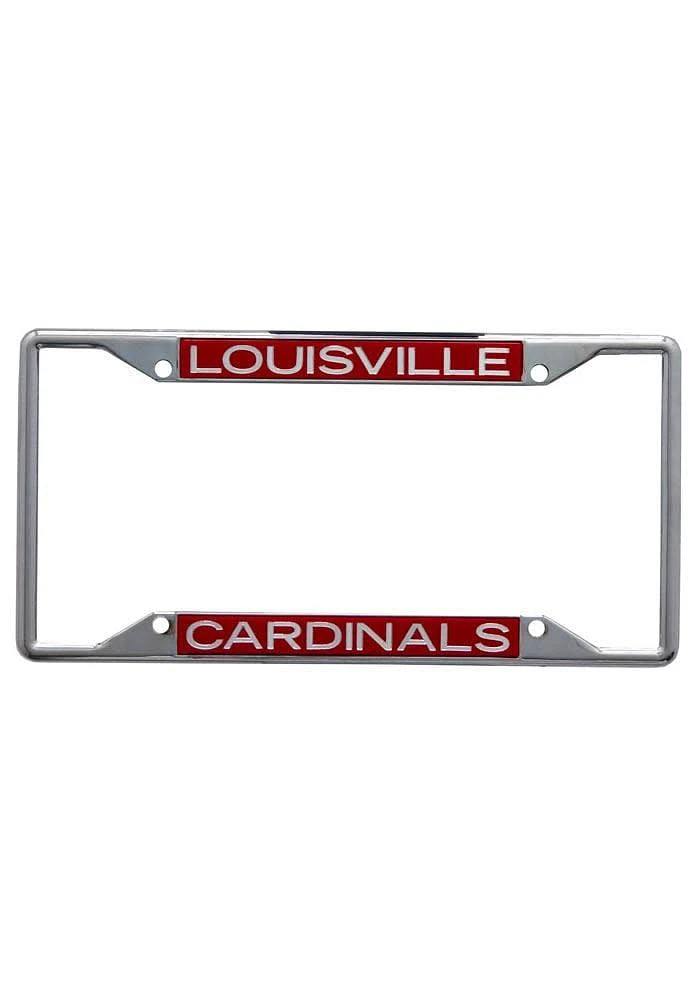 Louisville Cardinals Team Name License Plate Frame - Red