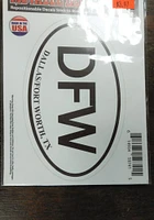 Dallas Ft Worth Dallas DFW Auto Decal -