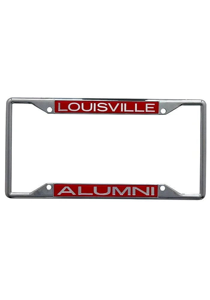 Louisville Cardinals Alumni License Plate Frame - Silver