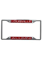 Louisville Cardinals Alumni License Plate Frame - Silver