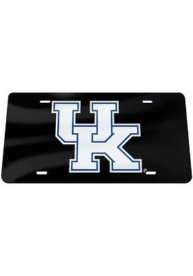 Kentucky Wildcats Logo on Black Car Accessory License Plate