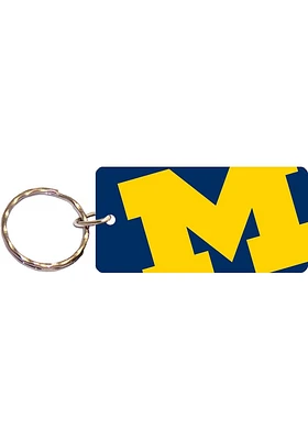 Michigan Wolverines Mega Line Keychain - Yellow