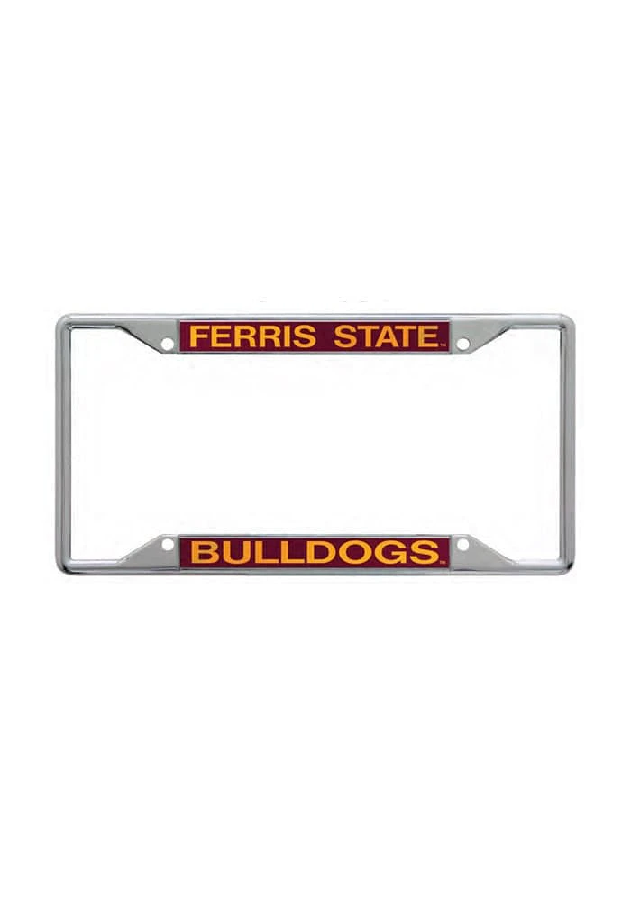Ferris State Bulldogs Team Name Chrome License Frame