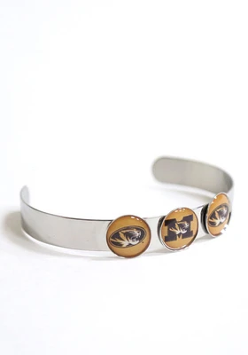 Missouri Tigers 3 Charm Bangle Womens Bracelet