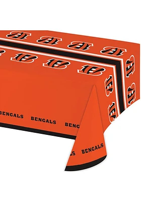 Cincinnati Bengals 54 x 108 Plastic Tablecloth