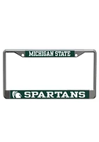 Michigan State Spartans Mega Chrome License Plate Frame - Silver
