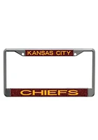 Kansas City Chiefs Team Color Glitter License Plate Frame - Red