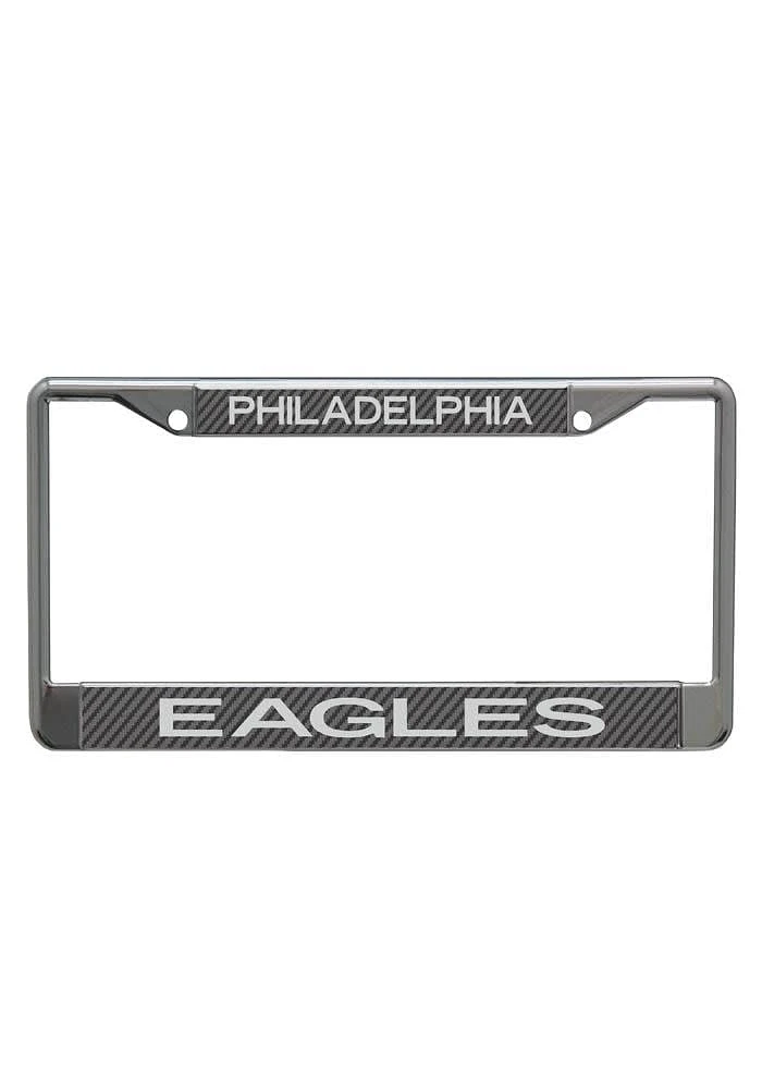 Philadelphia Eagles Carbon Fiber License Plate Frame - Midnight Green