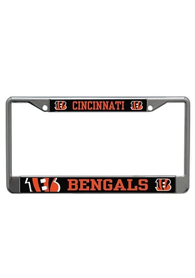 Cincinnati Bengals Mega Logo License Plate Frame - Black