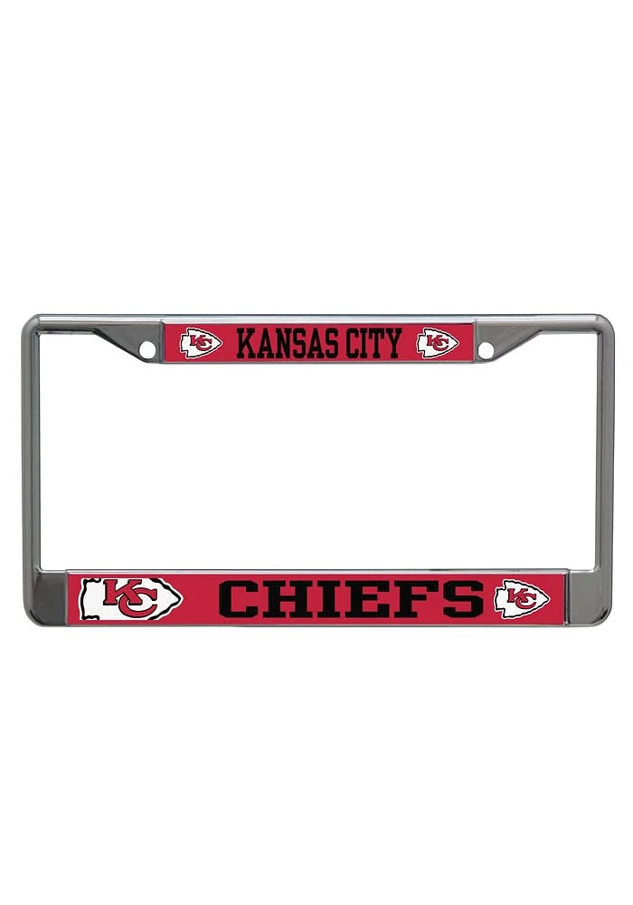 Kansas City Chiefs Mega Logo License Plate Frame - Red