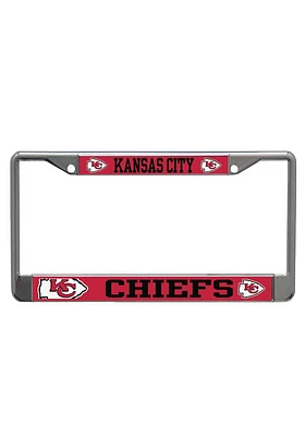 Kansas City Chiefs Mega Logo License Plate Frame - Red