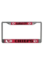 Kansas City Chiefs Mega Logo License Plate Frame - Red