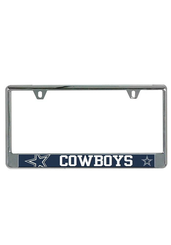 Dallas Cowboys Mega Logo License Plate Frame - Navy Blue