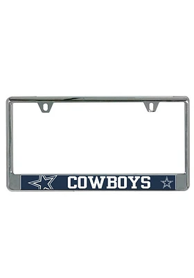 Dallas Cowboys Mega Logo License Plate Frame - Navy Blue