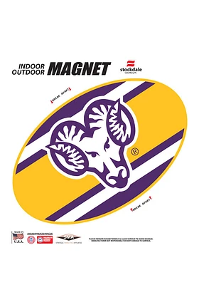 West Chester Golden Rams 6 Inch Team Color Magnet