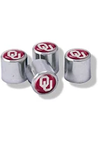 Oklahoma Sooners 4 Pack Auto Accessory Valve Stem Cap