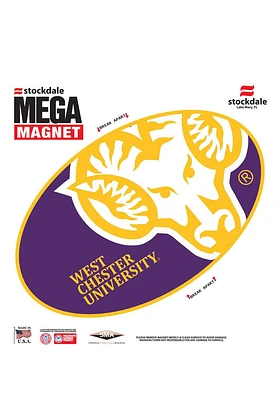 West Chester Golden Rams Team Color Magnet