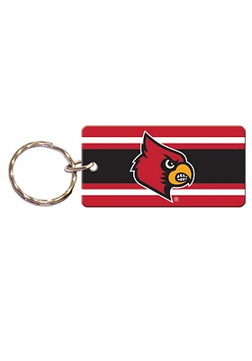 Louisville Cardinals Team Logo Keychain - Red