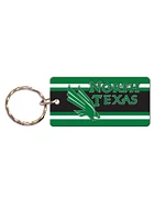 North Texas Mean Green Stripe Keychain - Green