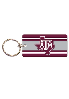 Texas A&M Aggies Stripe Keychain - Maroon