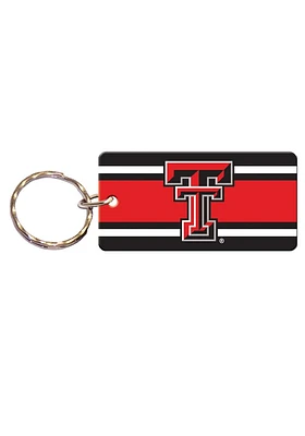 Texas Tech Red Raiders Stripe Keychain - Red