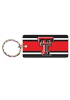 Texas Tech Red Raiders Stripe Keychain - Red