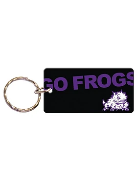 TCU Horned Frogs Mega Line Keychain - Purple