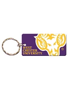 West Chester Golden Rams Mega Line Keychain - Purple