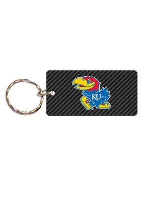 Kansas Jayhawks Carbon Keychain - Blue