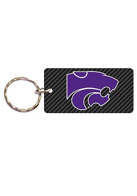 K-State Wildcats Carbon Keychain - Purple