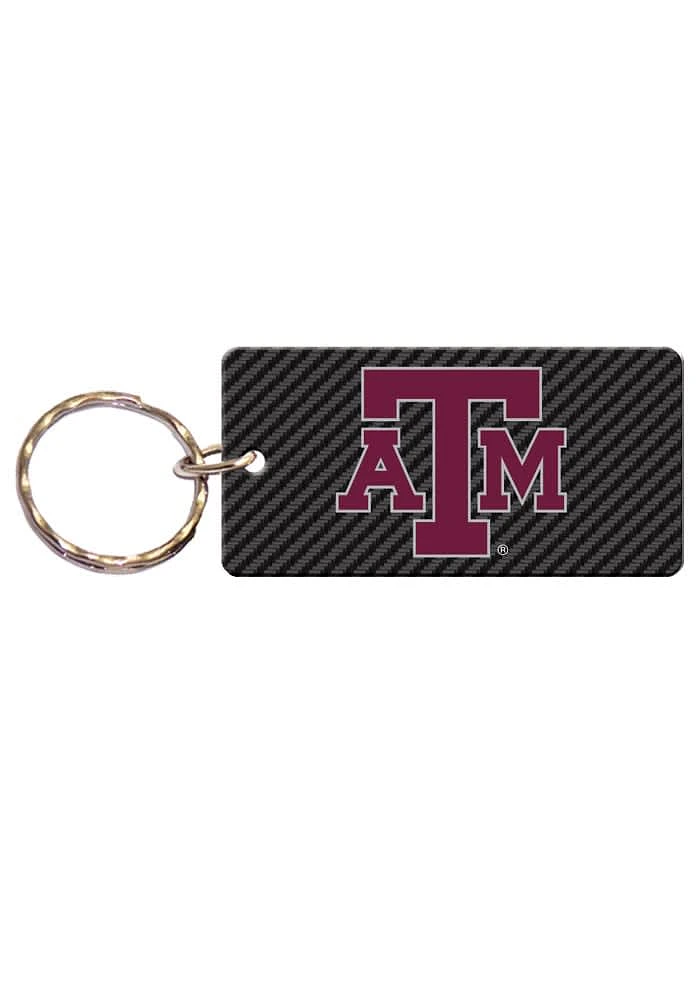 Texas A&M Aggies Carbon Keychain - Maroon