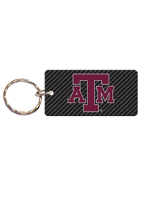 Texas A&M Aggies Carbon Keychain - Maroon