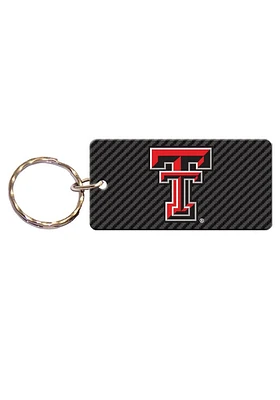 Texas Tech Red Raiders Carbon Keychain - Red