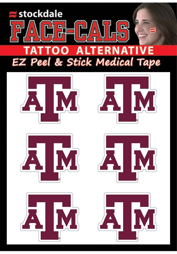 Texas A&M Aggies 6 Pack Tattoo