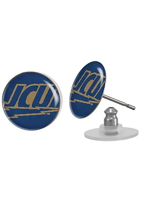 John Carroll Blue Streaks Single Drop Womens Earrings