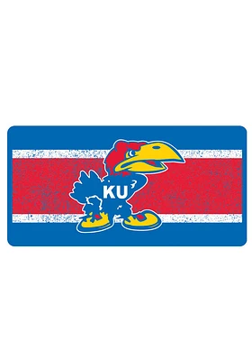Kansas Jayhawks Blue 1941 Jayhawk Vintage Car Accessory License Plate