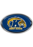 Kent State Golden Flashes Domed Car Emblem - Blue