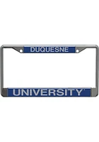 Duquesne Dukes Team Name Inlaid License Plate Frame - Blue