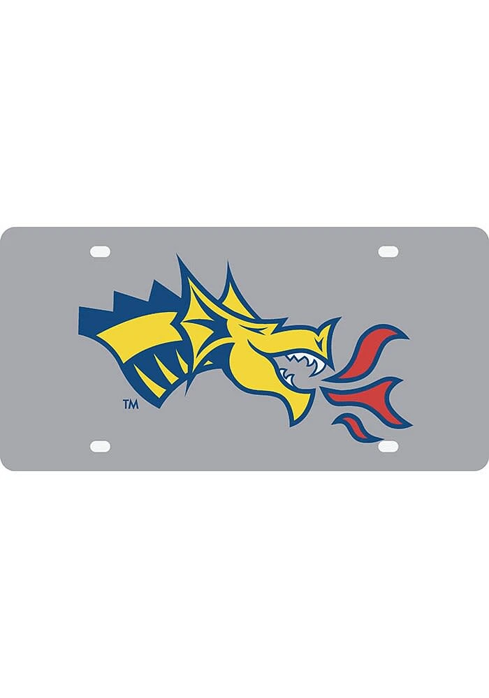 Drexel Dragons Blue Acrylic Logo Car Accessory License Plate