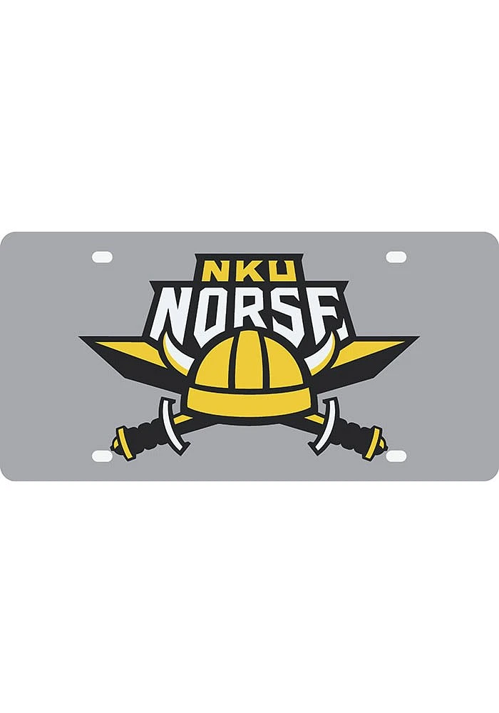 Northern Kentucky Norse Red Acrylic Logo Car Accessory License Plate