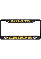 Kansas City Chiefs Carbon Logo License Plate Frame - Black