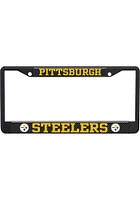 Pittsburgh Steelers Carbon Logo License Plate Frame - Black