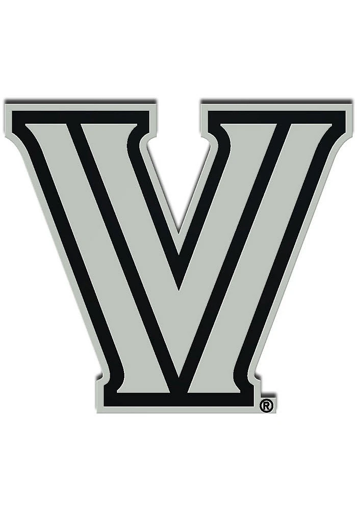 Villanova Wildcats Laser Cut Metallic Car Emblem - Black