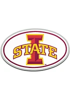Iowa State Cyclones Laser Cut Metallic Team Color Car Emblem - Red