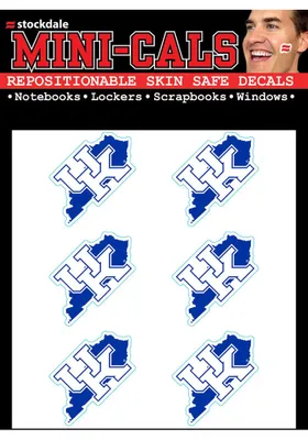 Kentucky Wildcats 6pk State Shape Tattoo