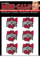 Ohio State Buckeyes 6pk State Shape Tattoo