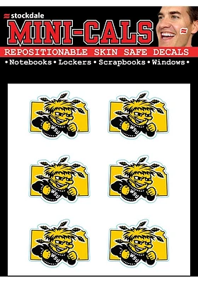 Wichita State Shockers 6pk State Shape Tattoo