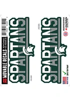 Michigan State Spartans 2 Pk 6x6 Team Color DuoTone Auto Decal - Green
