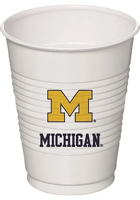 Michigan Wolverines 16oz 8ct Disposable Cups